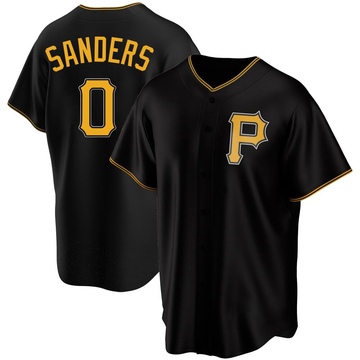 Replica Camden Sanders Youth Pittsburgh Pirates Black Alternate Jersey
