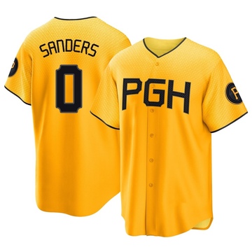 Replica Camden Sanders Youth Pittsburgh Pirates Gold 2023 City Connect Jersey