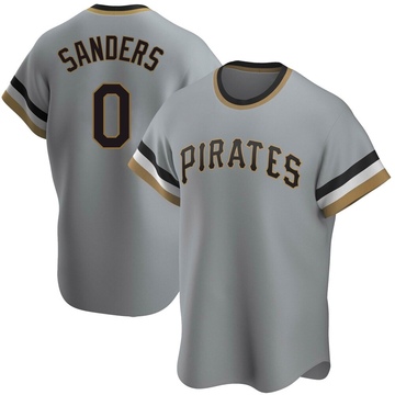 Replica Camden Sanders Youth Pittsburgh Pirates Gray Road Cooperstown Collection Jersey
