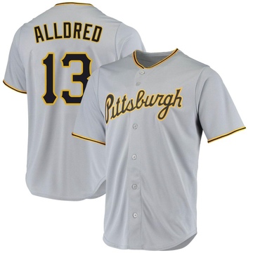 Replica Cameron Alldred Men's Pittsburgh Pirates Gray Road Jersey