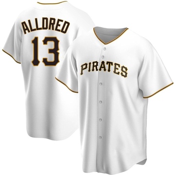 Replica Cameron Alldred Men's Pittsburgh Pirates White Home Jersey