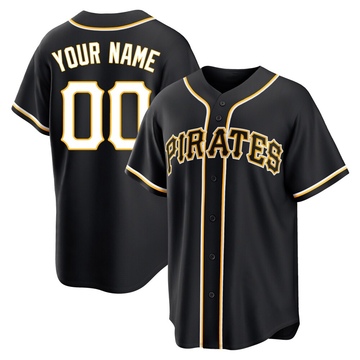 Replica Custom Youth Pittsburgh Pirates Black Fashion Out Jersey