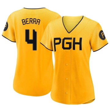 Replica Dale Berra Women's Pittsburgh Pirates Gold 2023 City Connect Jersey