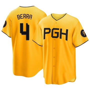 Replica Dale Berra Youth Pittsburgh Pirates Gold 2023 City Connect Jersey