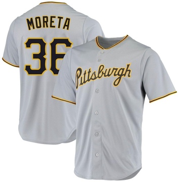 Replica Dauri Moreta Men's Pittsburgh Pirates Gray Road Jersey