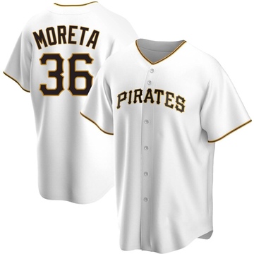 Replica Dauri Moreta Men's Pittsburgh Pirates White Home Jersey