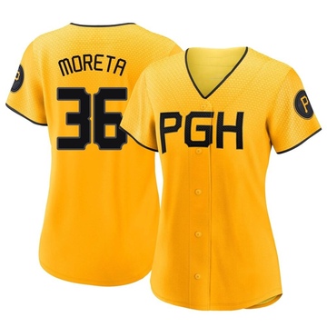 Replica Dauri Moreta Women's Pittsburgh Pirates Gold 2023 City Connect Jersey