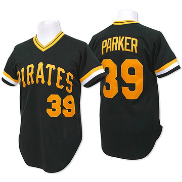 Replica Dave Parker Men's Pittsburgh Pirates Black Throwback Jersey