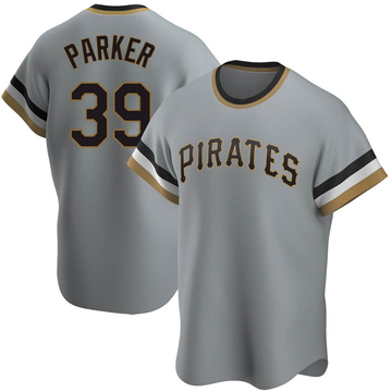 Replica Dave Parker Men's Pittsburgh Pirates Gray Road Cooperstown Collection Jersey