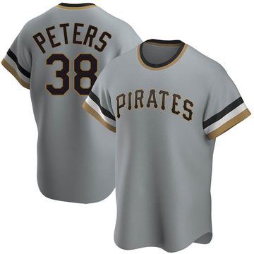 Replica Dillon Peters Men's Pittsburgh Pirates Gray Road Cooperstown Collection Jersey