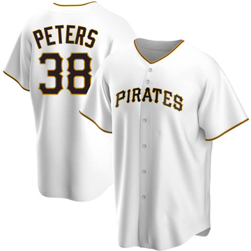 Replica Dillon Peters Men's Pittsburgh Pirates White Home Jersey