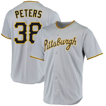Replica Dillon Peters Youth Pittsburgh Pirates Gray Road Jersey