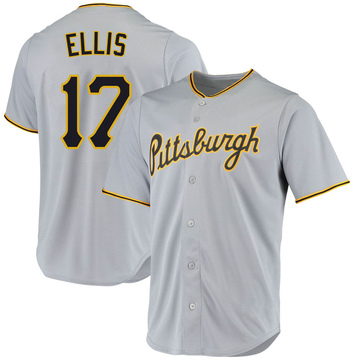 Replica Dock Ellis Men's Pittsburgh Pirates Gray Road Jersey