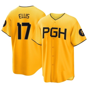 Replica Dock Ellis Youth Pittsburgh Pirates Gold 2023 City Connect Jersey