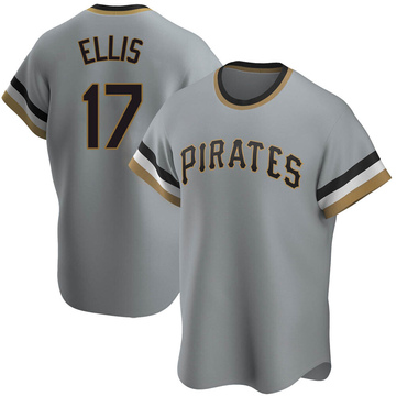Replica Dock Ellis Youth Pittsburgh Pirates Gray Road Cooperstown Collection Jersey
