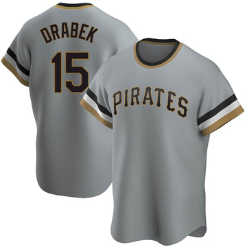 Replica Doug Drabek Men's Pittsburgh Pirates Gray Road Cooperstown Collection Jersey
