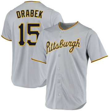 Replica Doug Drabek Men's Pittsburgh Pirates Gray Road Jersey