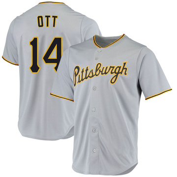Replica Ed Ott Men's Pittsburgh Pirates Gray Road Jersey