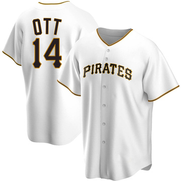 Replica Ed Ott Men's Pittsburgh Pirates White Home Jersey