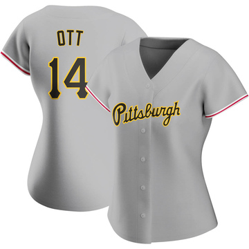 Replica Ed Ott Women's Pittsburgh Pirates Gray Road Jersey