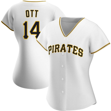 Replica Ed Ott Women's Pittsburgh Pirates White Home Jersey