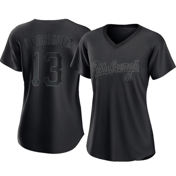 Replica Endy Rodriguez Women's Pittsburgh Pirates Black Pitch Fashion Jersey