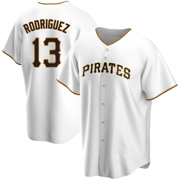 Replica Endy Rodriguez Youth Pittsburgh Pirates White Home Jersey
