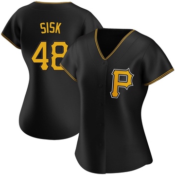 Replica Evan Sisk Women's Pittsburgh Pirates Black Alternate Jersey