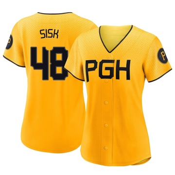 Replica Evan Sisk Women's Pittsburgh Pirates Gold 2023 City Connect Jersey