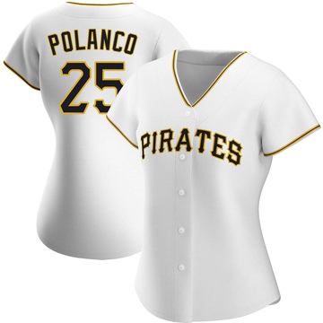 Replica Gregory Polanco Women's Pittsburgh Pirates White Home Jersey