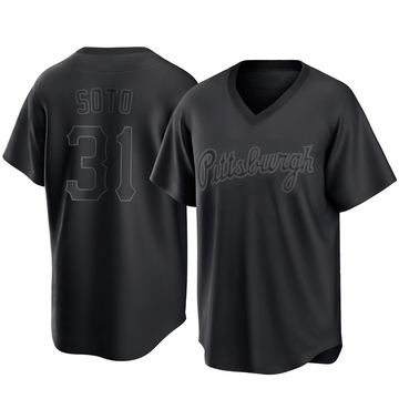 Replica Gregory Soto Men's Pittsburgh Pirates Black Pitch Fashion Jersey