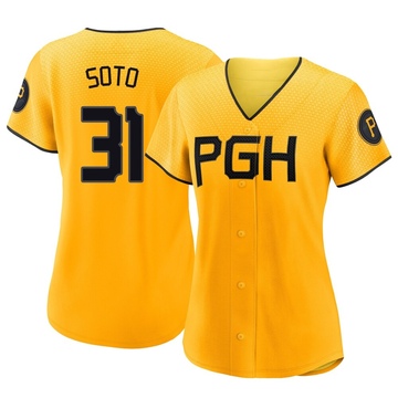 Replica Gregory Soto Women's Pittsburgh Pirates Gold 2023 City Connect Jersey