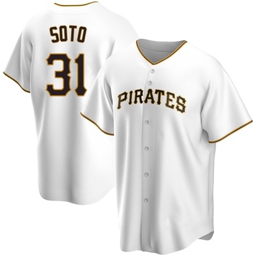 Replica Gregory Soto Youth Pittsburgh Pirates White Home Jersey