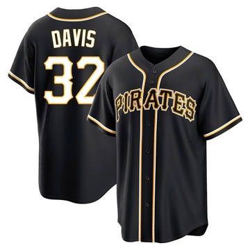 Replica Henry Davis Youth Pittsburgh Pirates Black Fashion Out Jersey