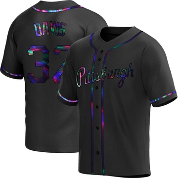 Replica Henry Davis Youth Pittsburgh Pirates Black Holographic Alternate Jersey