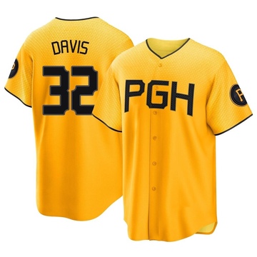 Replica Henry Davis Youth Pittsburgh Pirates Gold 2023 City Connect Jersey