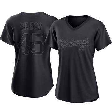 Replica Hunter Barco Women's Pittsburgh Pirates Black Pitch Fashion Jersey
