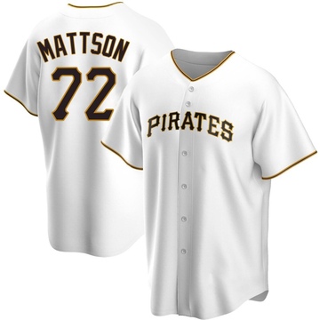 Replica Isaac Mattson Men's Pittsburgh Pirates White Home Jersey