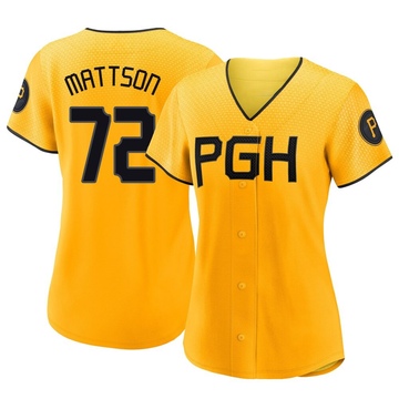 Replica Isaac Mattson Women's Pittsburgh Pirates Gold 2023 City Connect Jersey