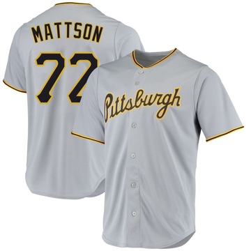 Replica Isaac Mattson Youth Pittsburgh Pirates Gray Road Jersey