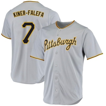 Replica Isiah Kiner-Falefa Men's Pittsburgh Pirates Gray Road Jersey