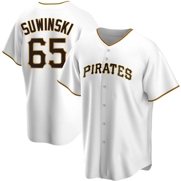 Replica Jack Suwinski Men's Pittsburgh Pirates White Home Jersey