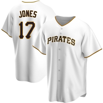 Replica Jared Jones Men's Pittsburgh Pirates White Home Jersey