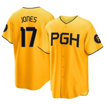 Replica Jared Jones Youth Pittsburgh Pirates Gold 2023 City Connect Jersey