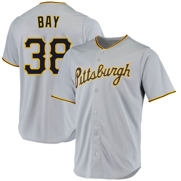 Replica Jason Bay Men's Pittsburgh Pirates Gray Road Jersey