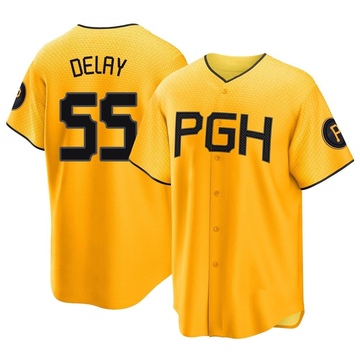 Replica Jason Delay Men's Pittsburgh Pirates Gold 2023 City Connect Jersey