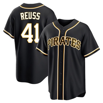 Replica Jerry Reuss Youth Pittsburgh Pirates Black Fashion Out Jersey