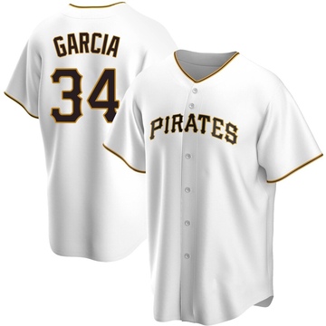 Replica Jhostynxon Garcia Men's Pittsburgh Pirates White Home Jersey