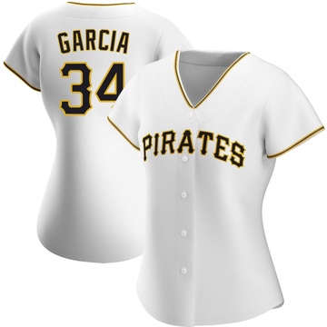 Replica Jhostynxon Garcia Women's Pittsburgh Pirates White Home Jersey