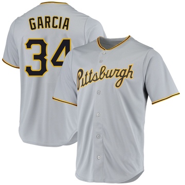 Replica Jhostynxon Garcia Youth Pittsburgh Pirates Gray Road Jersey